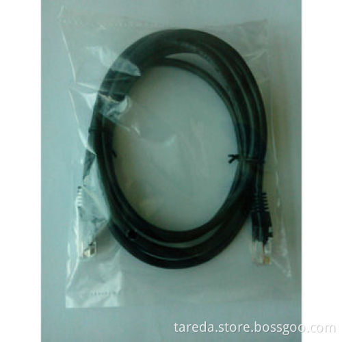 Cat5e UTP 24AWG x 4PR All Copper Patch Cord with 1.2m Length, Black Color and RoHS Mark